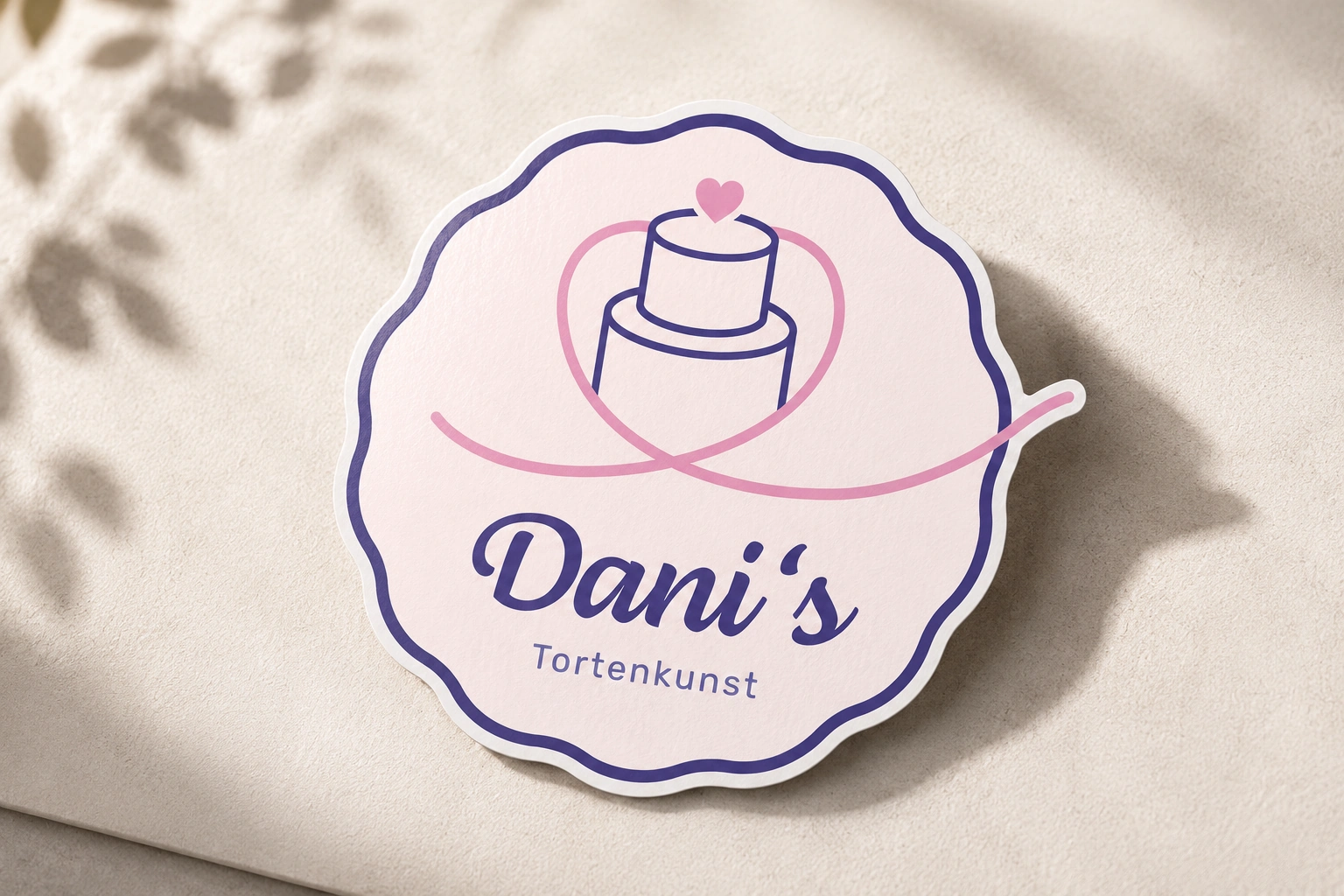 Dani's Tortenkunst printed logo sticker.